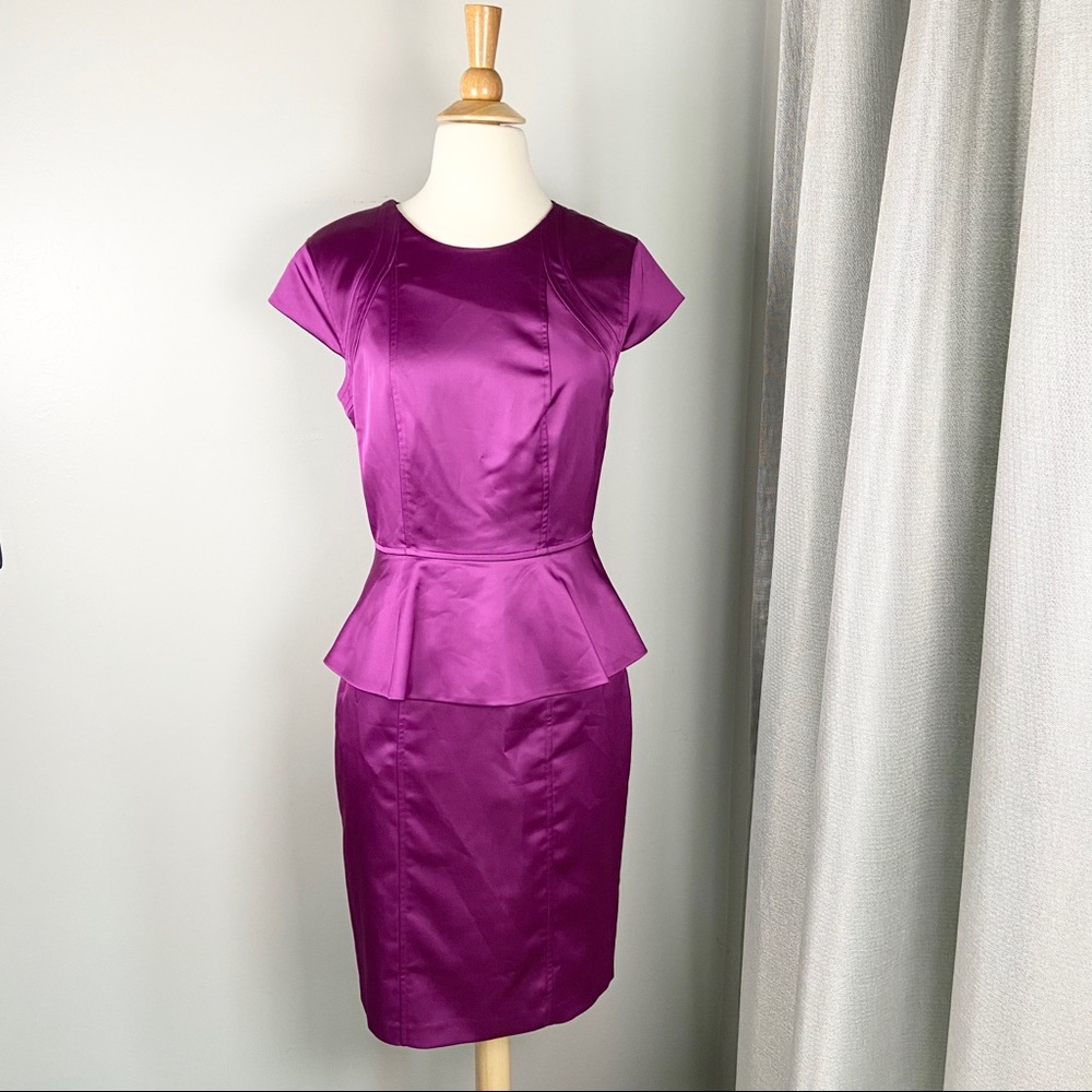 MARC BEW YORK ANDREW MARC Peplum Cocktail Dress
